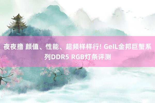 夜夜撸 颜值、性能、超频样样行! GeIL金邦巨蟹系列DDR5 RGB灯条评测