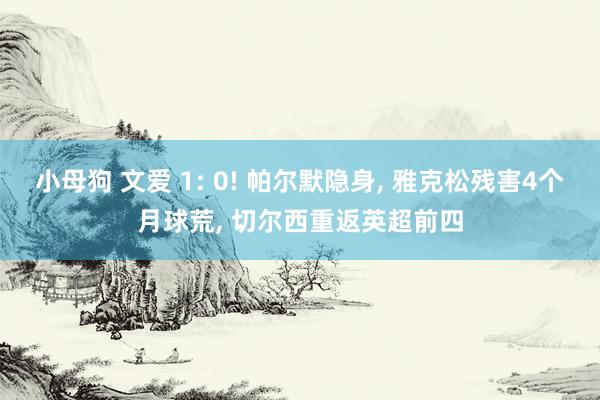 小母狗 文爱 1: 0! 帕尔默隐身， 雅克松残害4个月球荒， 切尔西重返英超前四